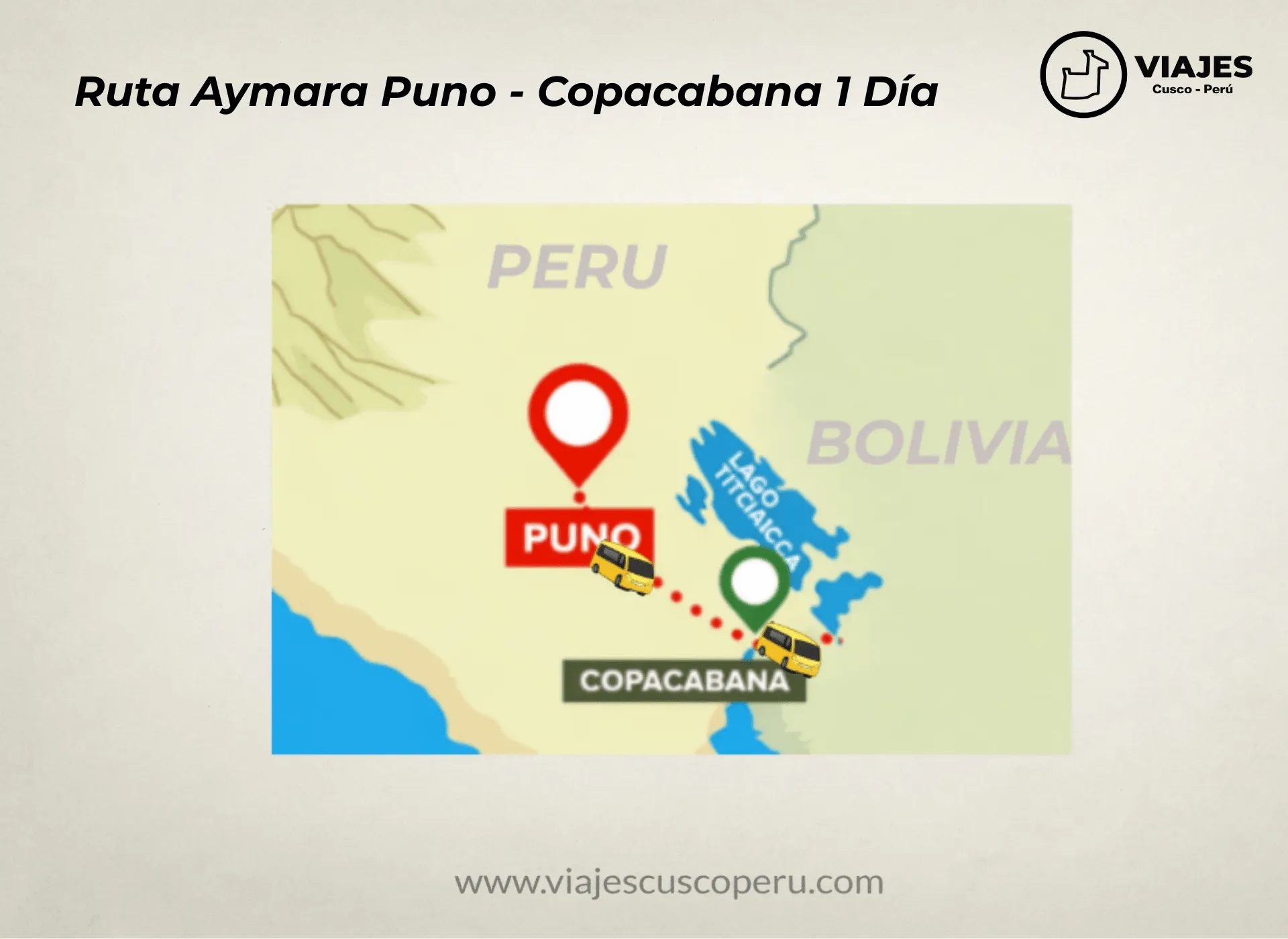 Mapa de la ruta de Ruta Aymara